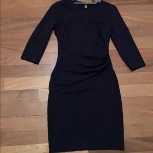 DVF Navy Dress